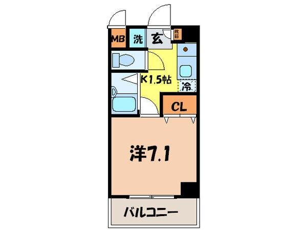 ラ・メゾン港東通りの物件間取画像